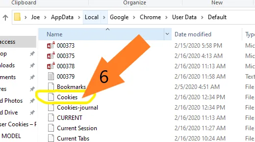 select cookies Google Chrome Browser Cookies