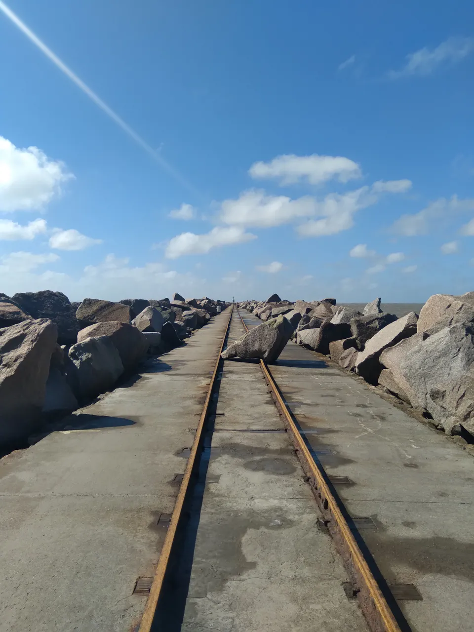 Rocks dislocated in the storm