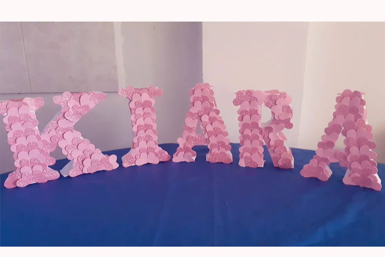 Cómo hacer letras de cartón en 3D fácilmente paso a paso