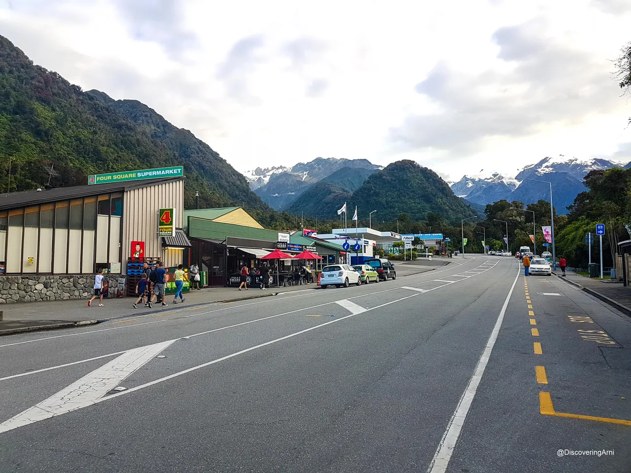 Franz Josef Glacier Township on State Highway 6