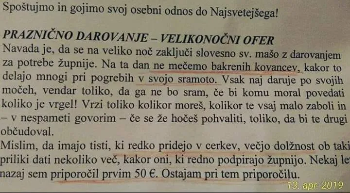 Napotki za velikonočno darovanje