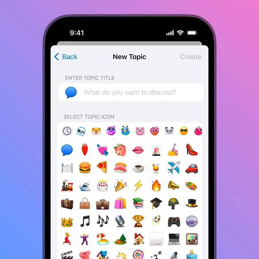 Telegram-group-topics
