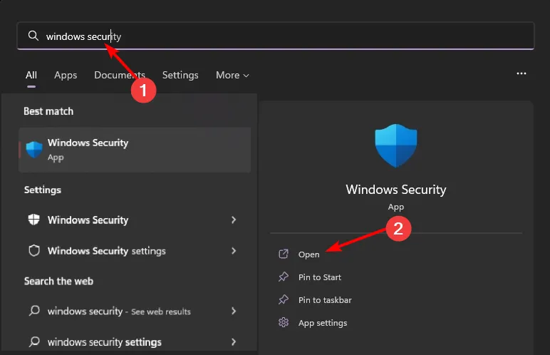 Open-Windows-Security