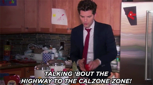 Image result for ben wyatt calzone party