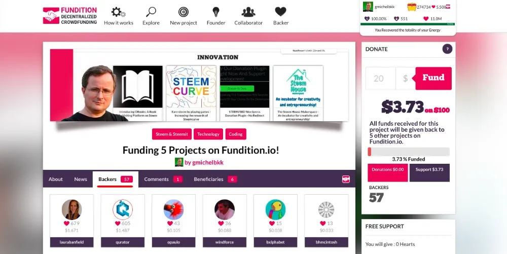 How to Create a Project on Fundition.io and Receive Donations!