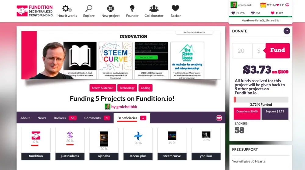 How to Create a Project on Fundition.io and Receive Donations!