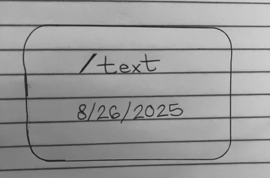 text August 26, 2025