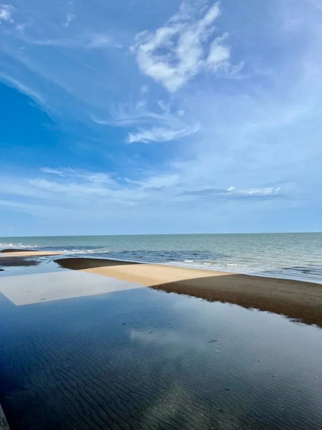 Cha am beach a beautiful and peaceful beach in Phetchaburi provin