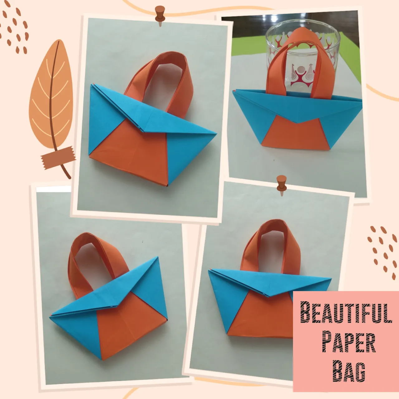Miniature Shopping Tote Bags Made of Origami Paper Stock Image - Image of  english, chic: 184832587