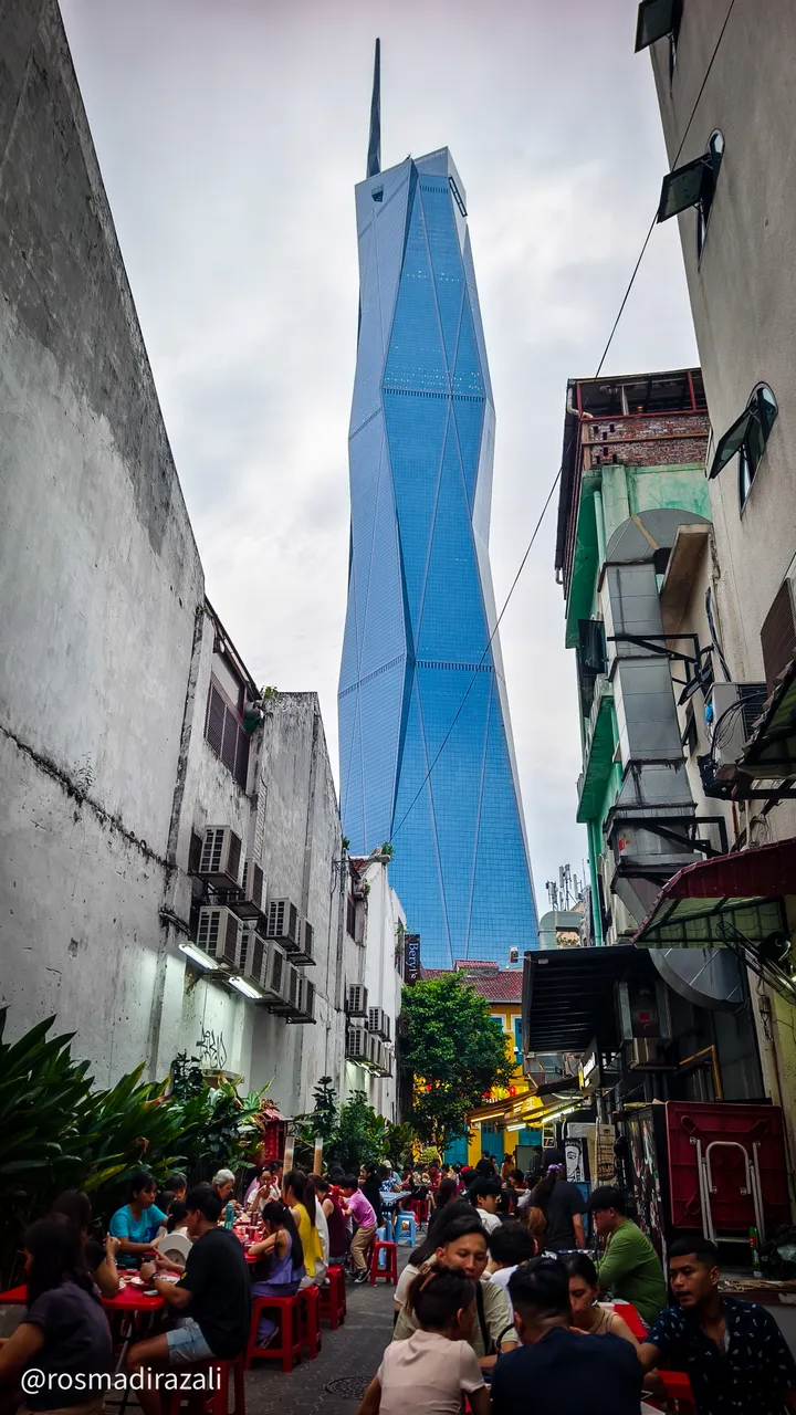 View of Menara 118 from LuckBros Coffee