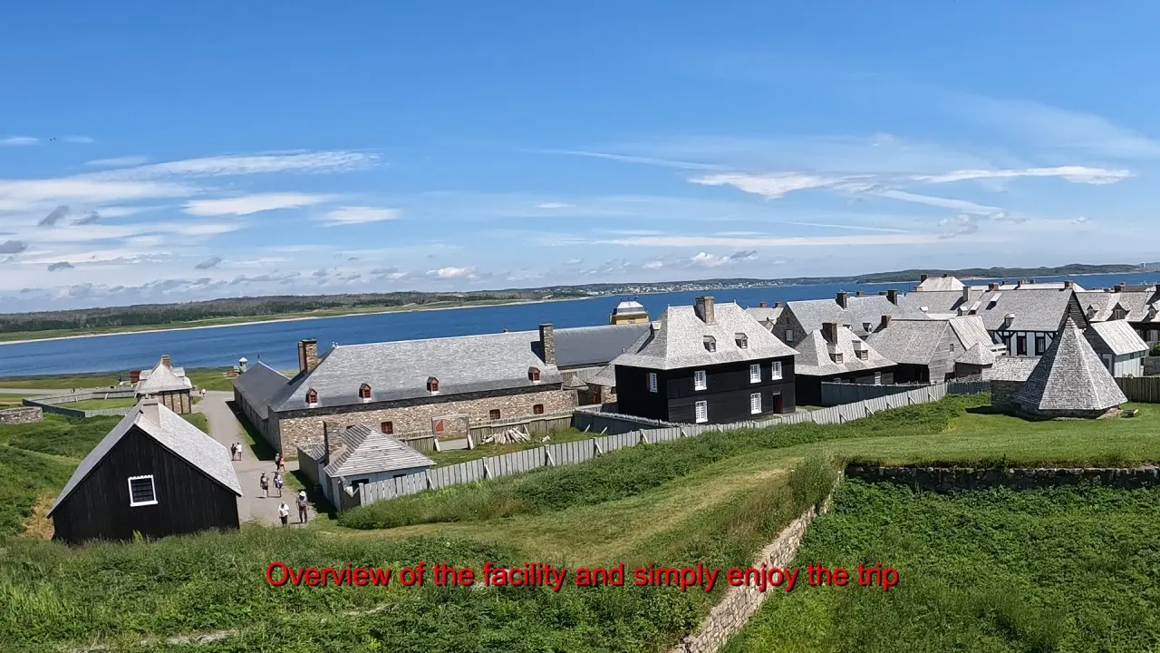 View to the houses of Fortress Louisbourg