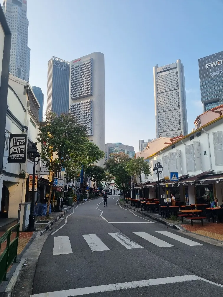 I started near Circular road. Boat Quay