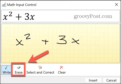 use-superscript-excel-ink-eraser