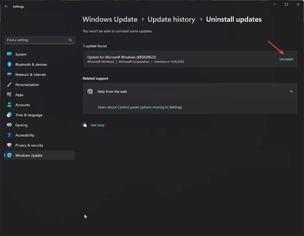 Uninstall-updates-Windows-Update