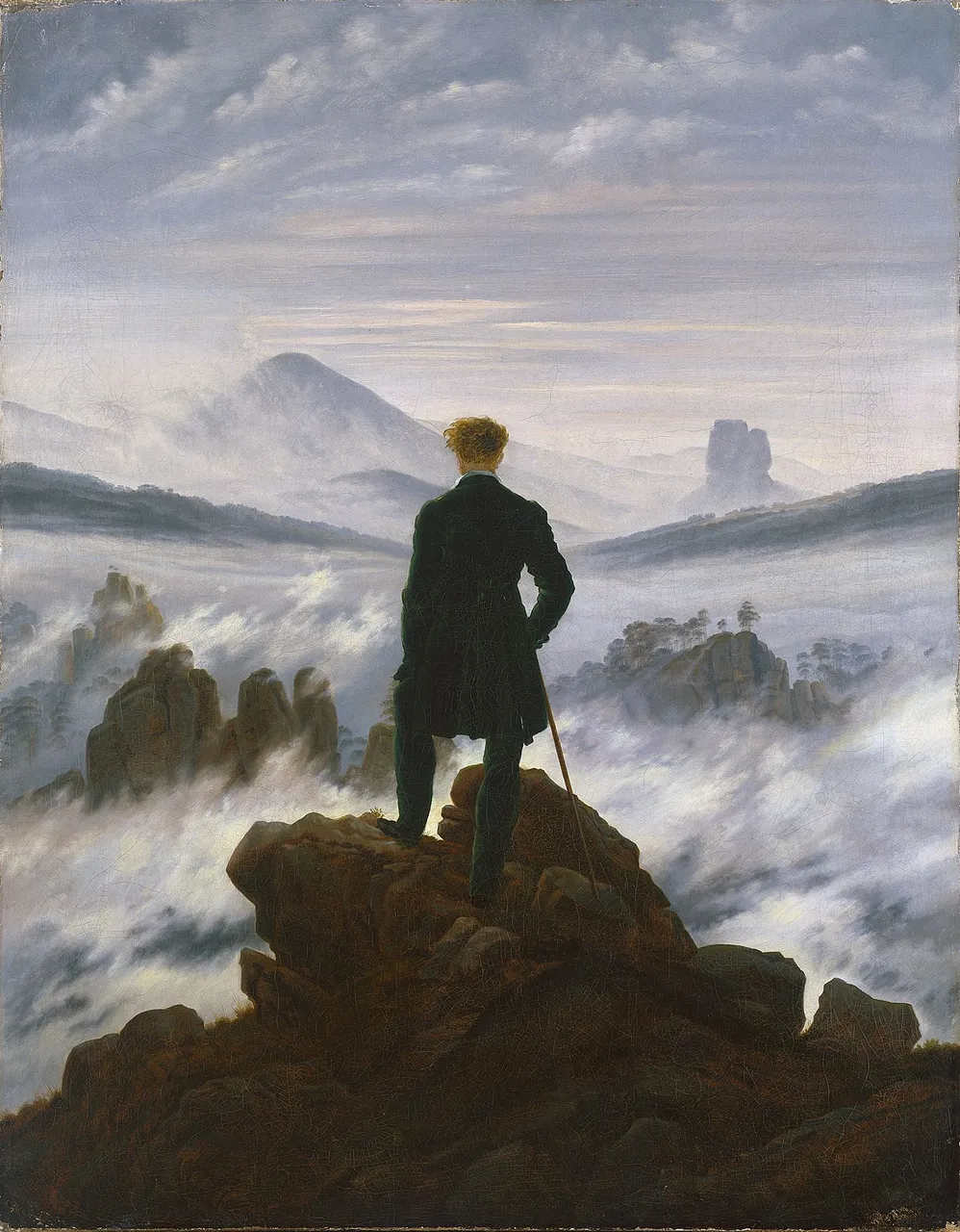 Wanderer above the Sea of Fog - Caspar David / from Wikipedia