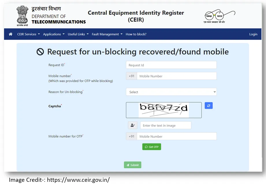 unblocking request