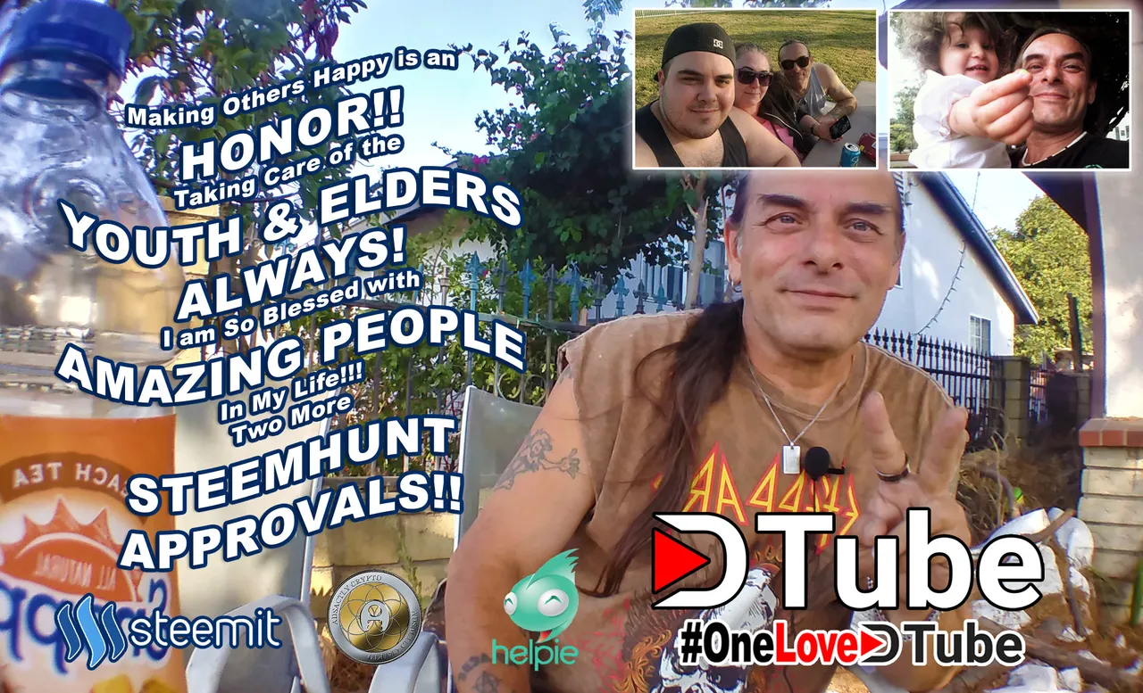 Making Others Happy is an Honor - Taking Care of the Youth and Elders - If it Wasn't For My family, Steemit and Dtube - 3 Steemhunt Approvals.jpg
