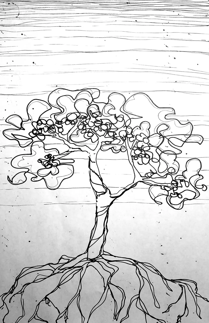 steemit-enternamehere-inktober2018-day2-tranquil-tree-on-hill.jpg
