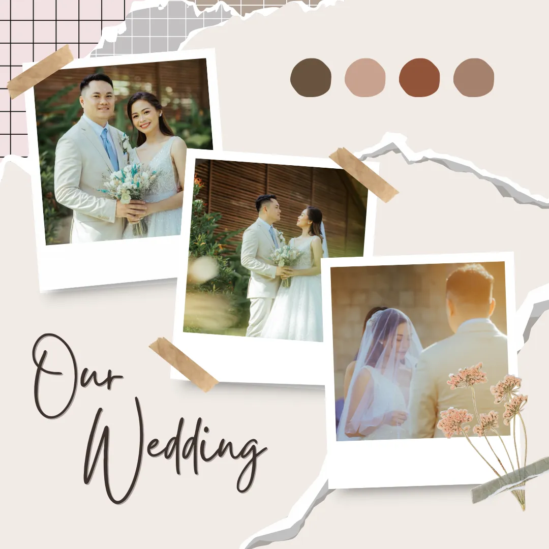 Brown and Beige Minimalist Our Wedding Facebook Post.png