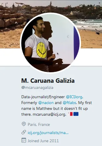 M. Caruana Galizia mcaruanagalizia Twitter.png