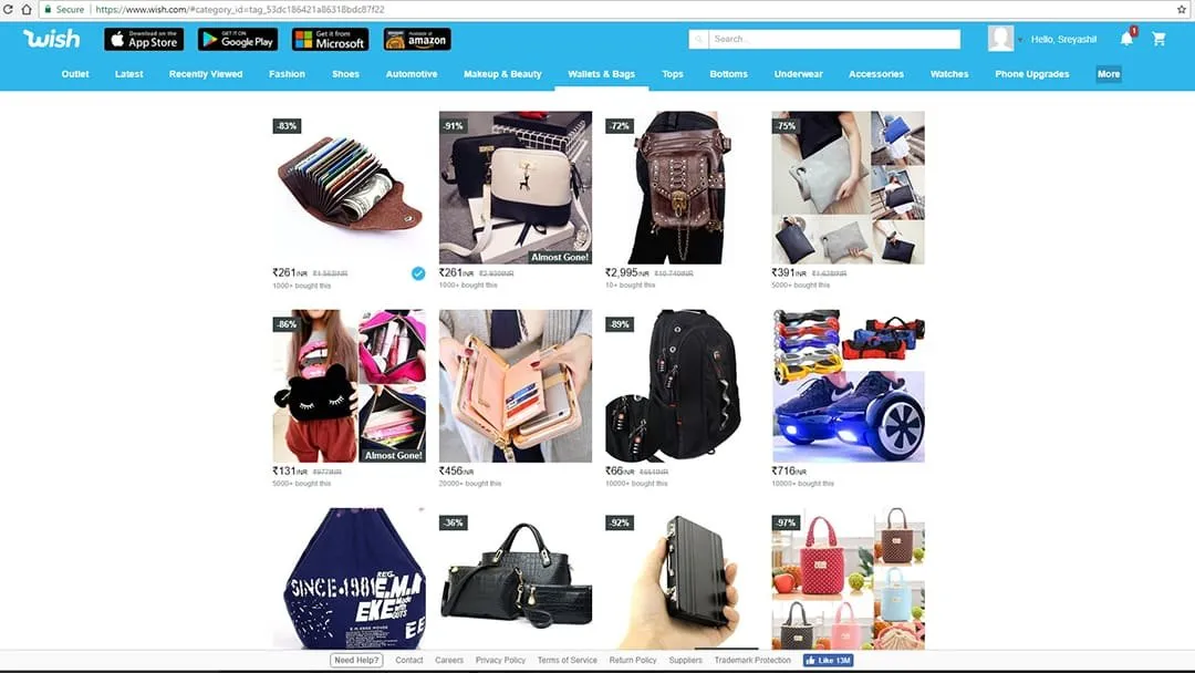 Shopping Site Like Wish