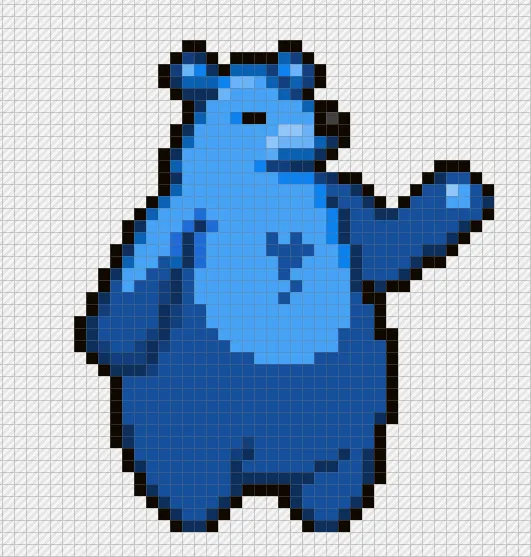Pixel Art Tutorial - Bear Market