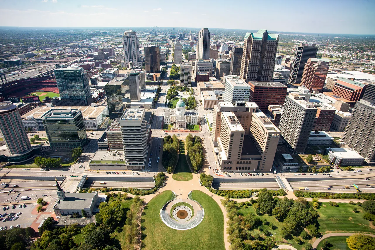St. Louis from the Gateway Arch