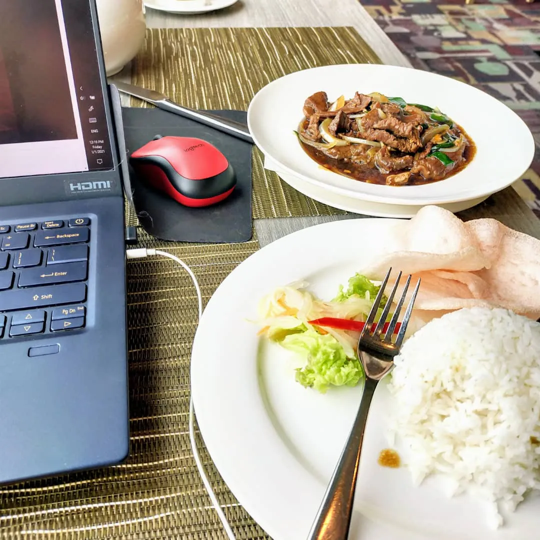 Work from hotel on New Year's Day