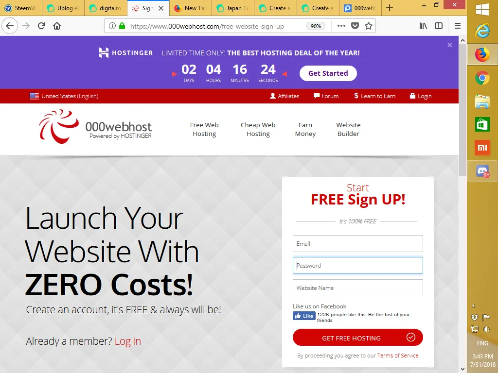 free hosting