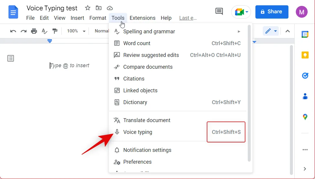 how-to-voice-type-in-google-docs-windows-11