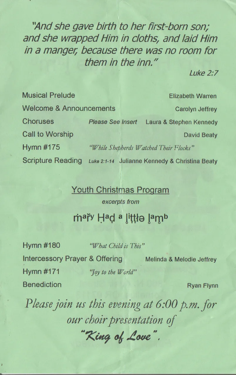 1998-12-20 - Sunday - 11:00 AM PST - CCBC Christmas Service - Mary Had a Little Lamb-2.png