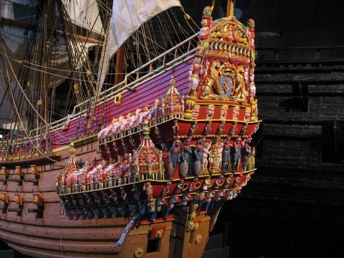 A 1:10 model of the ship Vasa