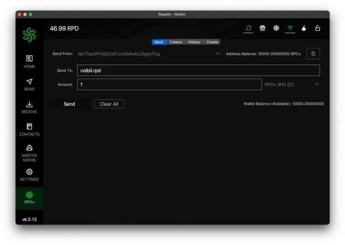 Volbil (blockchain developer) Testing the name.rpd extension