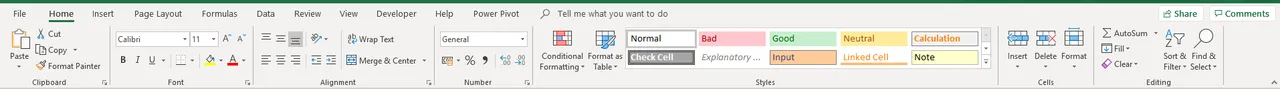 excel 101 what are on the excel ribbons