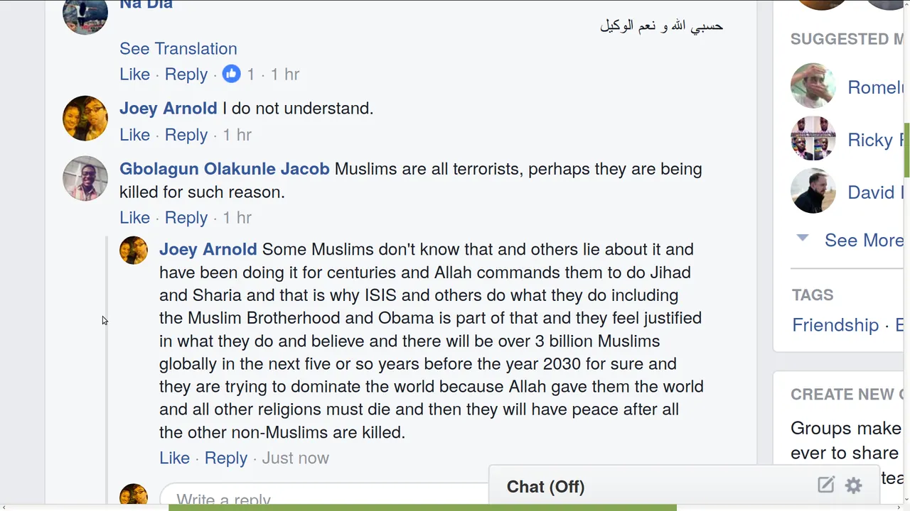 MUSLIMS ARE BAD BUT SOME KNOW THAT AND SOME DO NOT AND THEY ARE TAUGHT TO ISIS AND MORE AND WILL CONTINUE 3 billion sharia jihad take over world soon or they try to and are killing all the other religions to get peace by killing all other religions.png