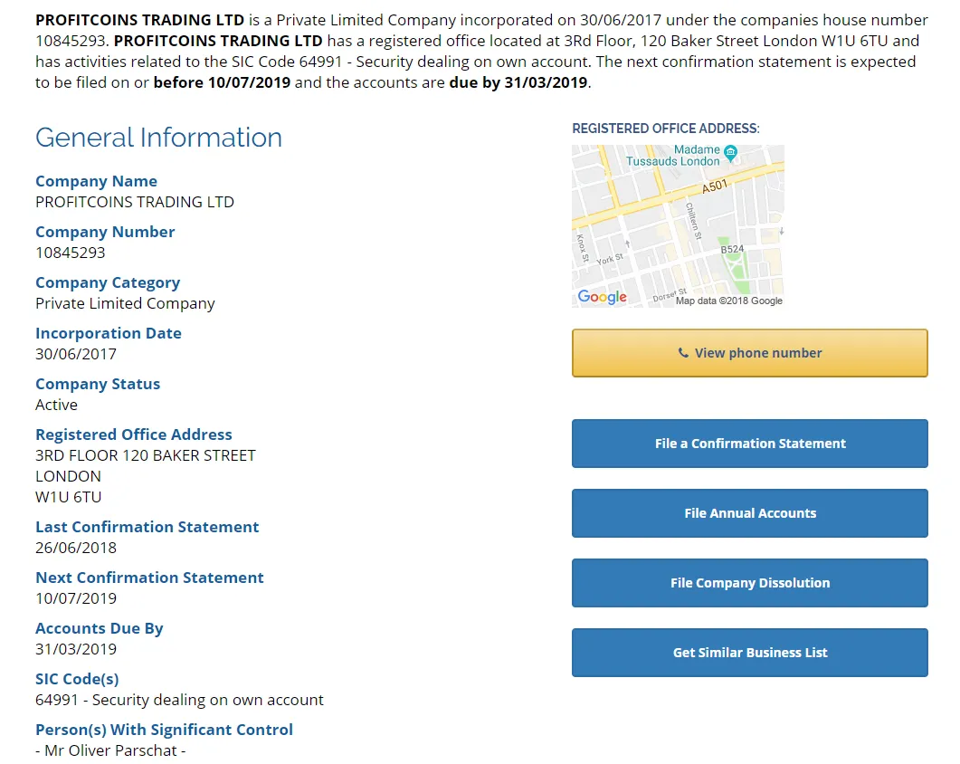 FireShot Pro Screen Capture #023 - 'Profitcoins Trading Ltd Free Company Search Report' - www_onlinefilings_co_uk_company_search_10845293.png