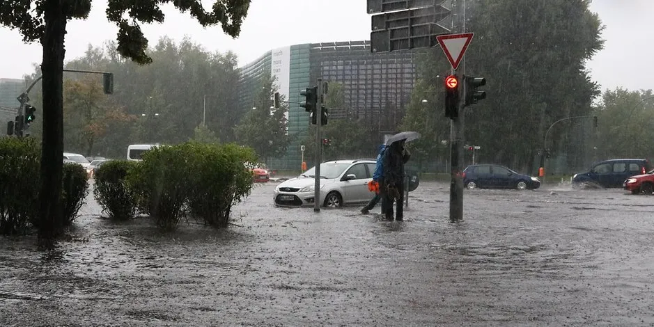 Rain storm Berlin 3