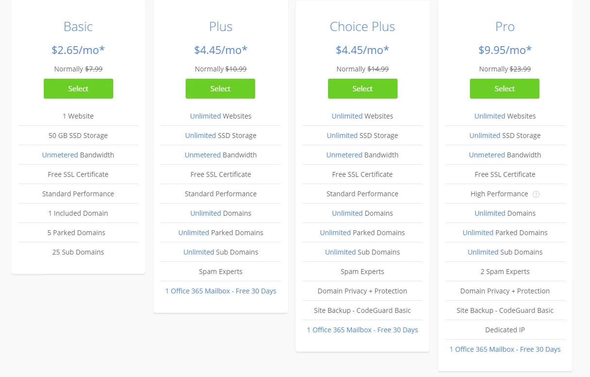 bluehost plan and pricing.png