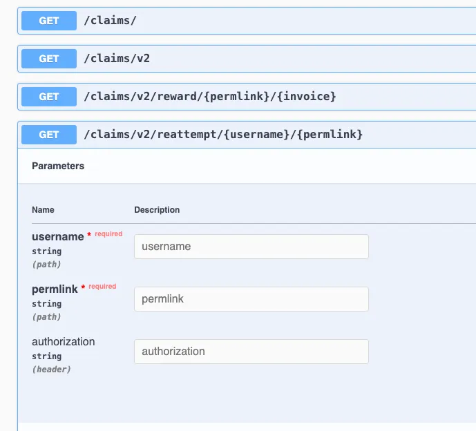 API for Re-attempt the claim for discount