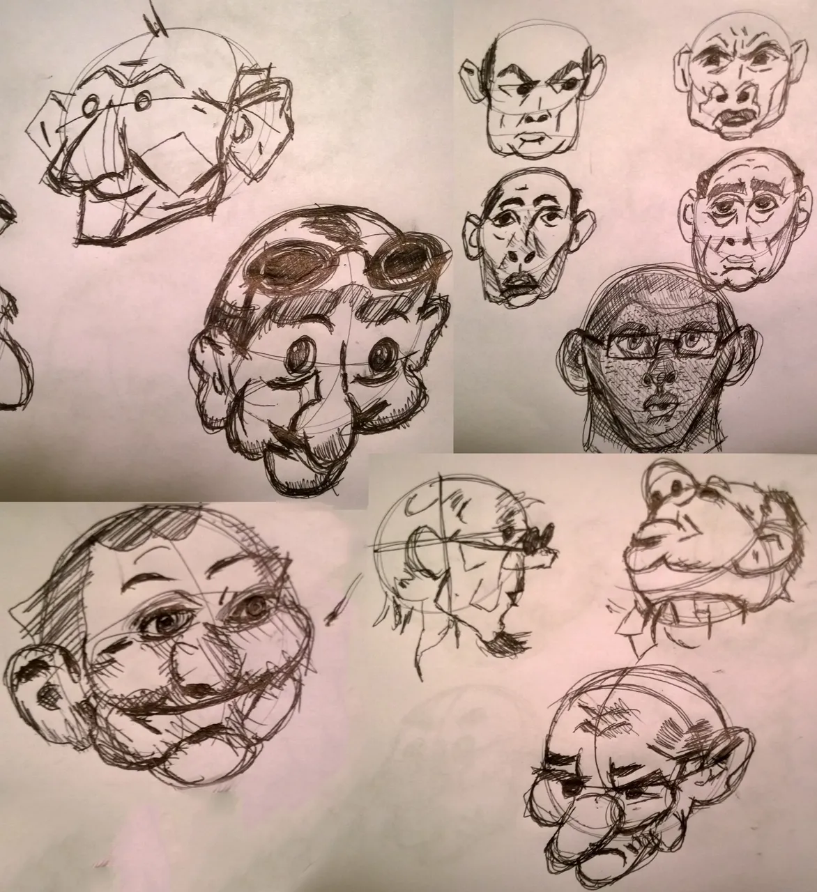 Fun with a pencil - heads.png