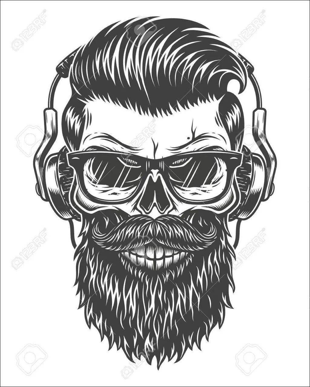 69102815-monocromo-ilustración-del-cráneo-con-la-barba-el-bigote-corte-de-pelo-inconformista-gafas-con-lentes-tran.jpg