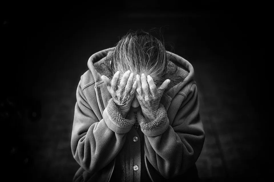 Mujer, Antigua, Senior, DesesperaciÃ³n, Dolor, Mujeres