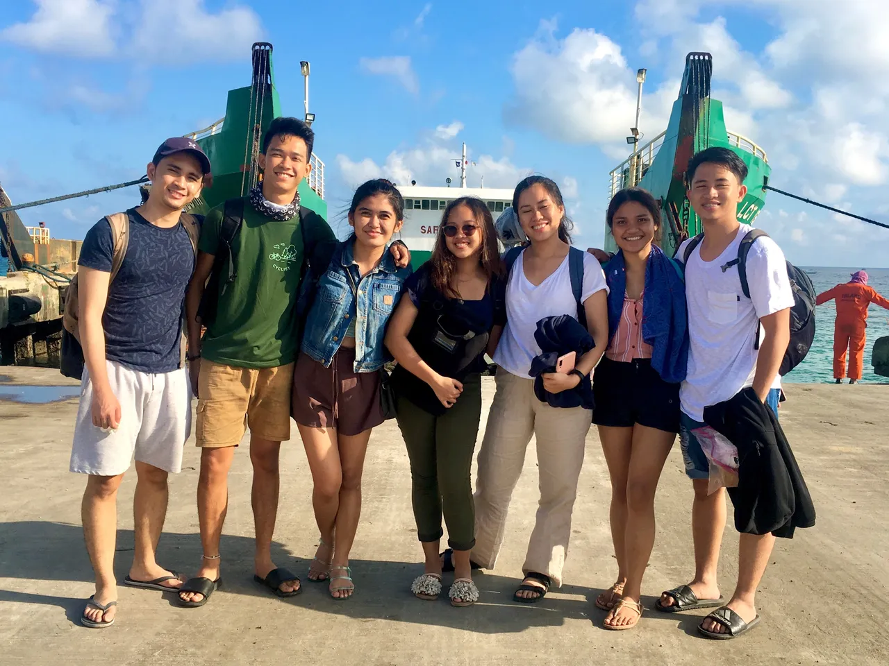 At Santa Fe Port: Touchdown Bantayan Island with the Barkada. Everyone is more than excited to start the adventure