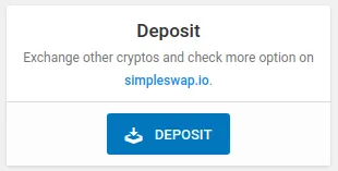 Easy access to the new Deposit panel