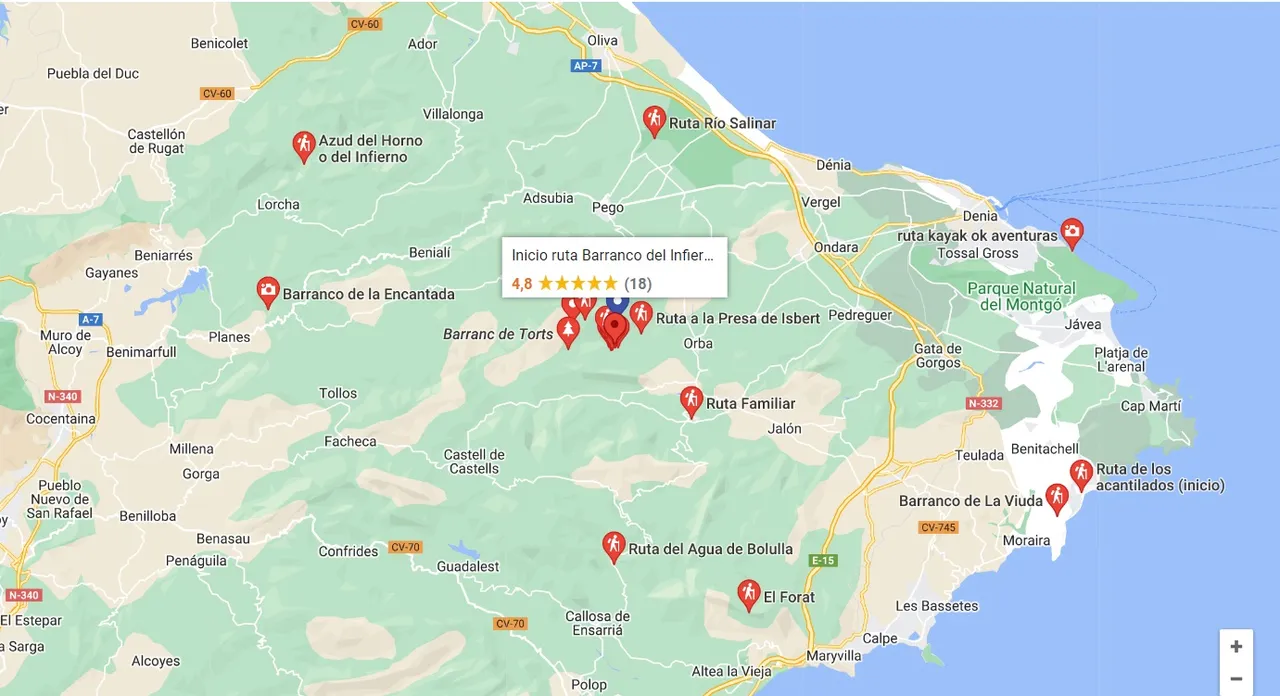 Starting point of the route, in the Fleix small village, close to Orba village.