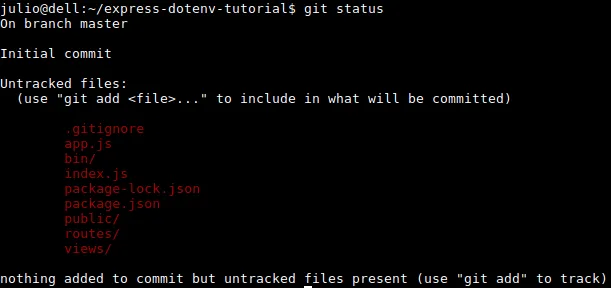 git status