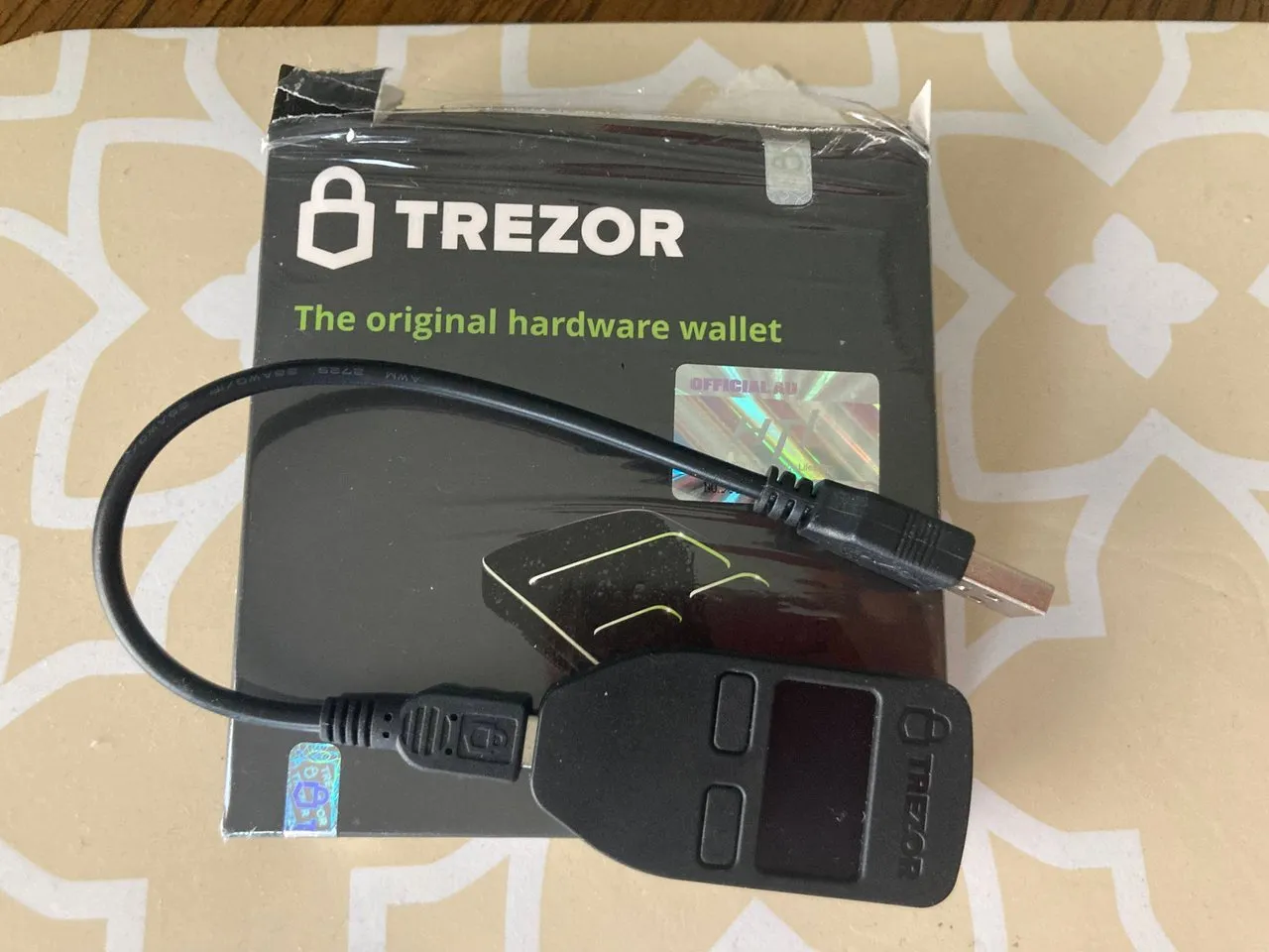 Trezor One Hard Wallet.JPG