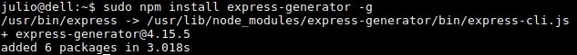Express-generator installation