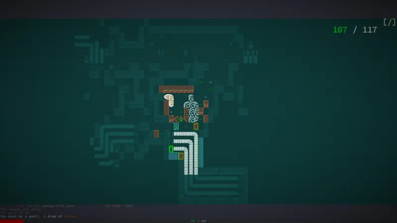 A level of Golgotha, one of Qud's iconic dungeons