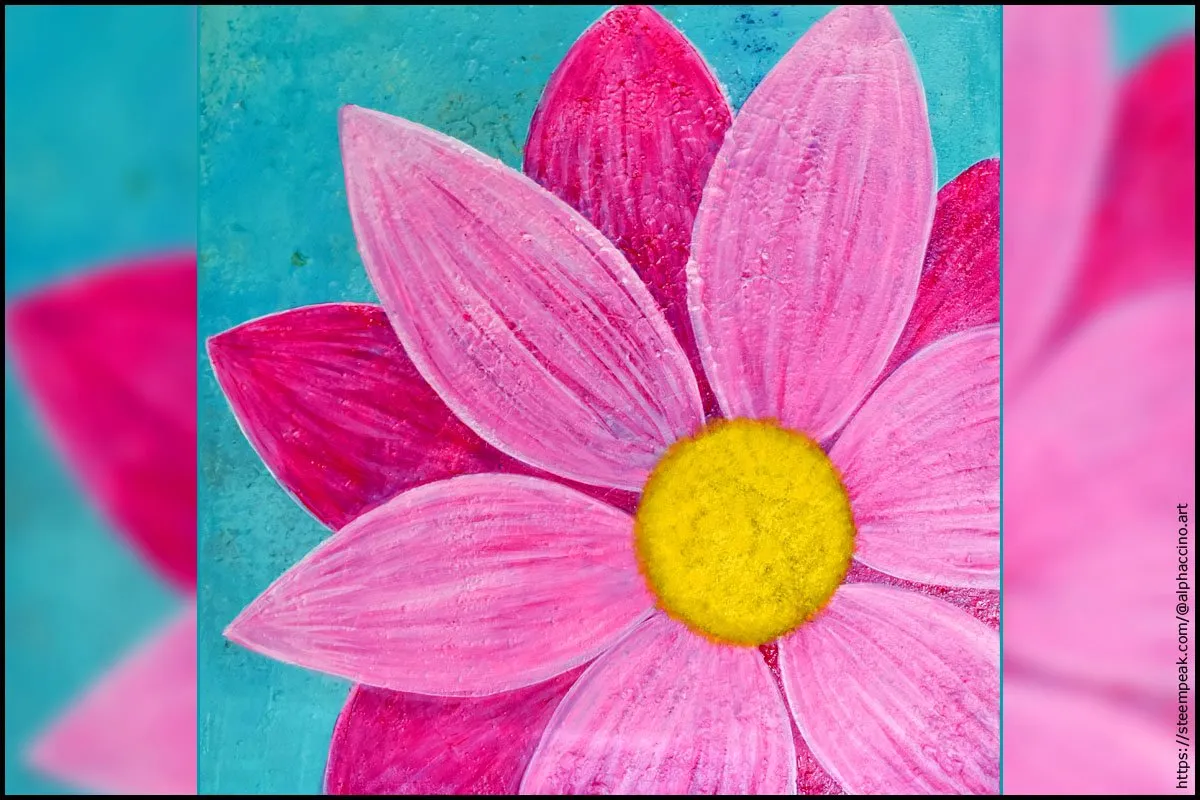 Acrylic on canvas, 40 x 40 cm